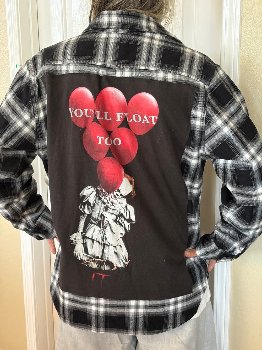 IT Upcycled Flannel Shirt Unisex Size Large L
